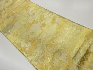 梅に色紙散らし模様織出し袋帯